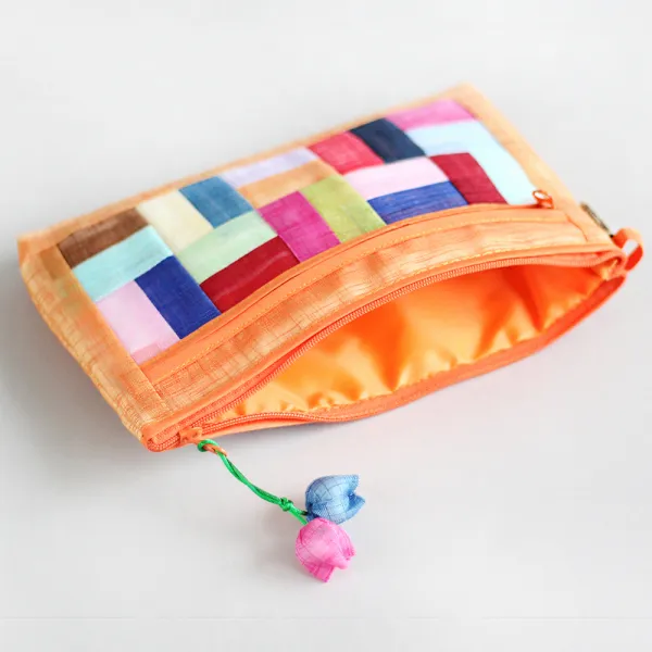 팔복상회 전통공예품 고급 모시 조각 파우치