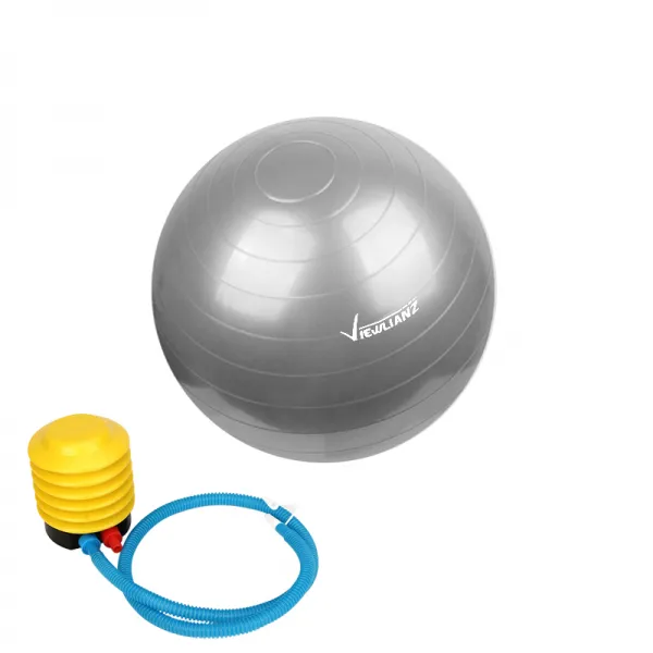 뷰리언즈 안티버스트 짐볼 + 발펌프 세트 실버