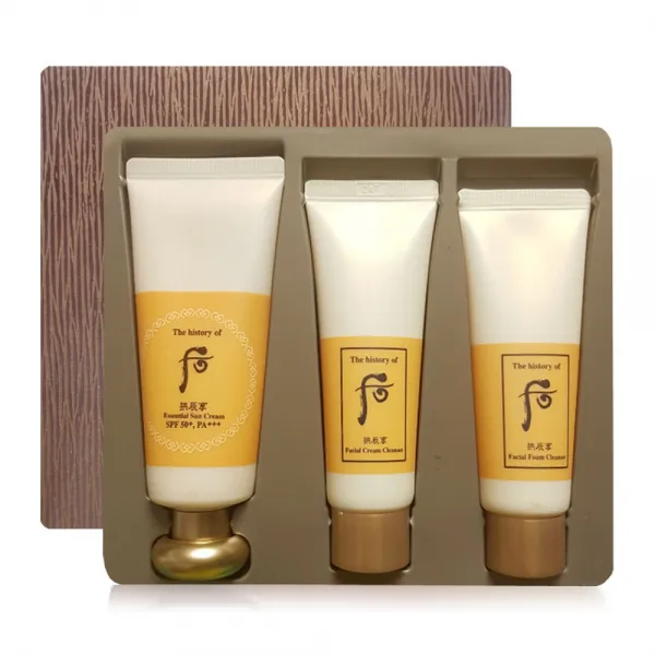 더히스토리오브후 공진향 진해윤 선크림 SPF50+ PA+++ 60ml + 폼 클렌져 40ml + 크림 클렌져 40ml, 1세트
