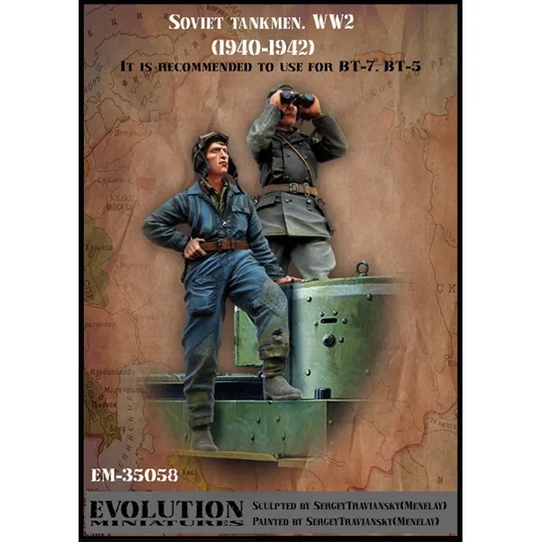 에볼루션미니어쳐 1/35 Soviet tankmen WW2 1940-1942 프라모델 보병 EM35058, 1개