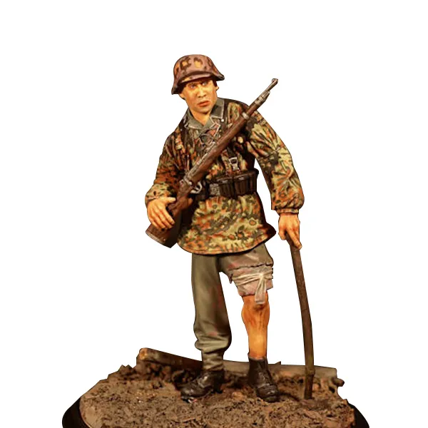 Airborne Miniature 1/16 Wounded German soldier 프라모델 AM062, 1개