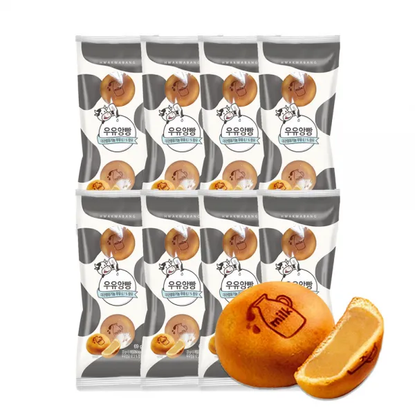 화과방 목장우유로 만든 우유앙빵 3p, 69g, 8개입