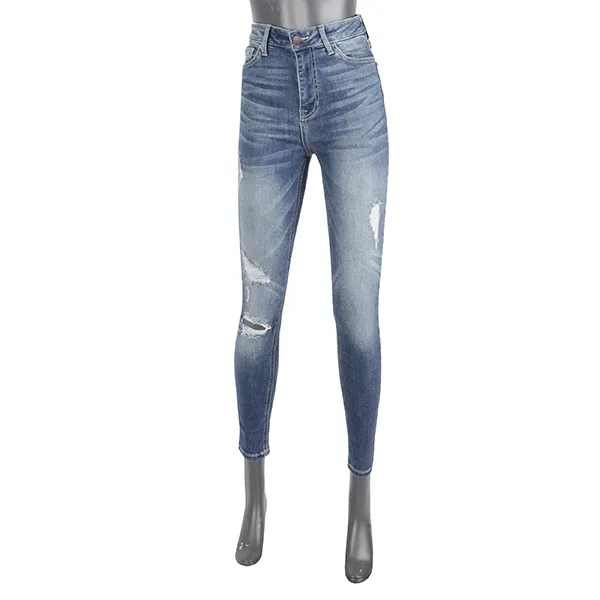 첼로진 여성용 롱 스키니 핏 진 청바지