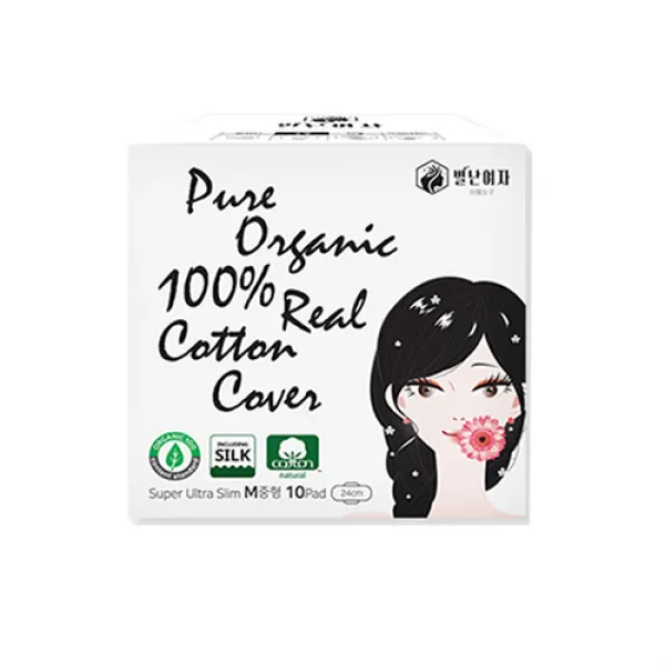 별난여자 다를별 따뜻할난 여자 슈퍼울트라 슬림 중형 생리대 날개형 10개입 1팩