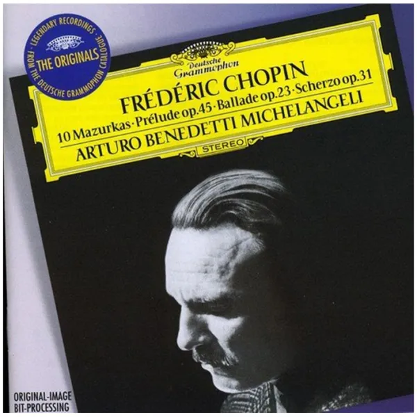 Frederic Chopin Mazurkas Prelude Ballade Scherzo / Arturo Benedetti Michelangeli The Originals 쇼팽 : 피아노 작품집 Eu수입반 1cd