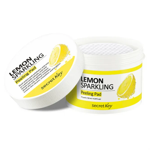 시크릿키 레몬스파클링 필링패드 70p 130ml 1개