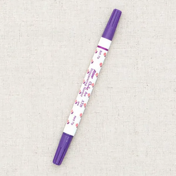 코하스아이디 일제 양면 기화성 수성펜 퍼플 2개입