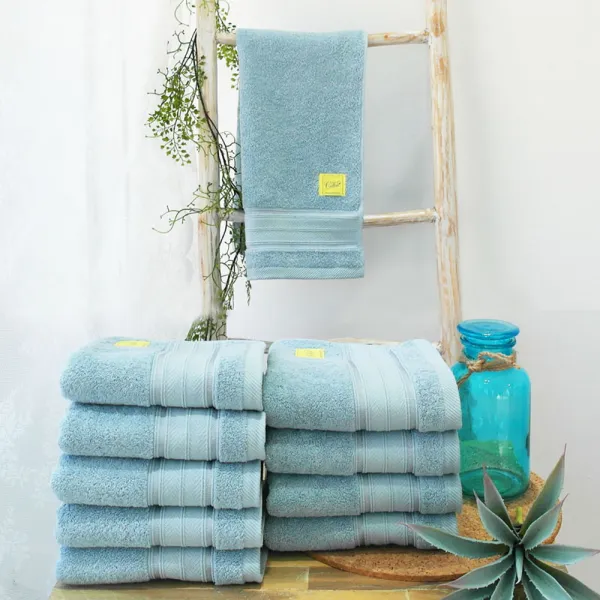 무한타올 고중량 호텔타월 200g 민트 10개