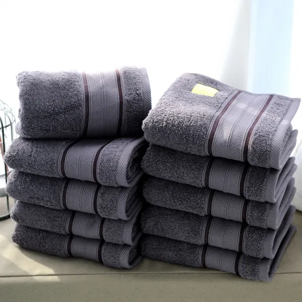 무한타올 고중량 호텔타월 200g 그레이 10개