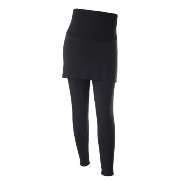 엠오엠 임부복 겨울 융털 치마레깅스 블랙