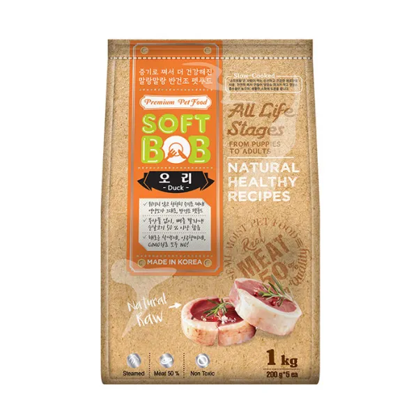 소프트밥 전연령 오리 증기로 찐 사료 1kg 1개
