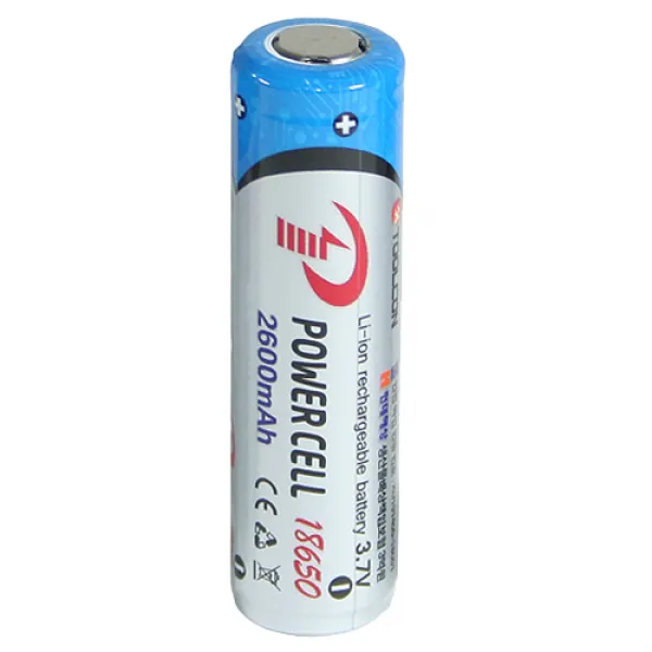 툴콘 POWERCELL 18650 리튬이온 배터리 반돌출형, 1개입, 1개