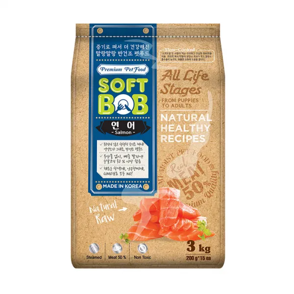 소프트밥 전연령 연어 증기로 찐 사료 3kg 1개