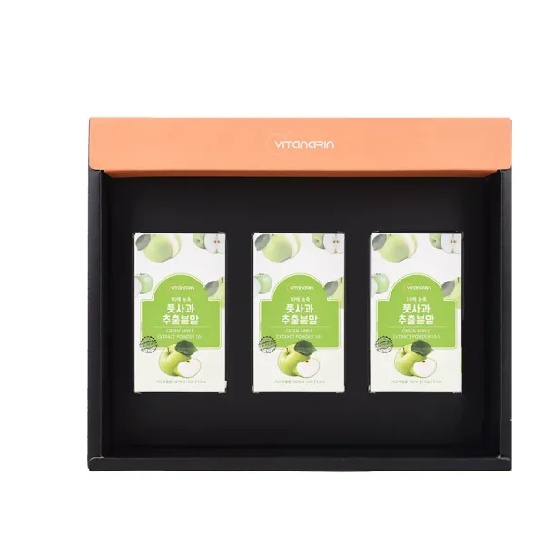 비타나린 10배 농축 풋사과 추출분말 선물세트 + 쇼핑백, 120g, 3개입