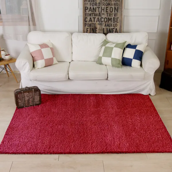 바이데코 샤일로 솔잎사 샤기 카페트 와인