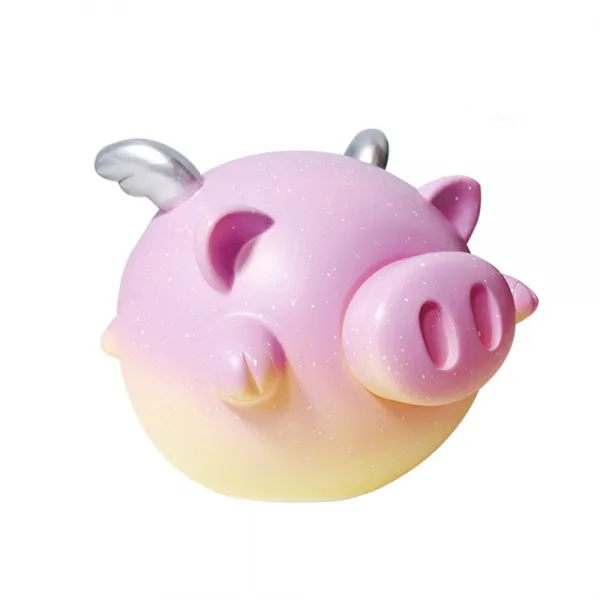 미니띠네 럭키 플라잉피그 저금통 소 핑크 1개