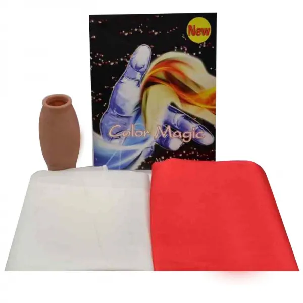 파티복닷컴 마술용품29 스카프 레드 + 화이트 + 염색 실린더 갈색 Masul05901 1세트