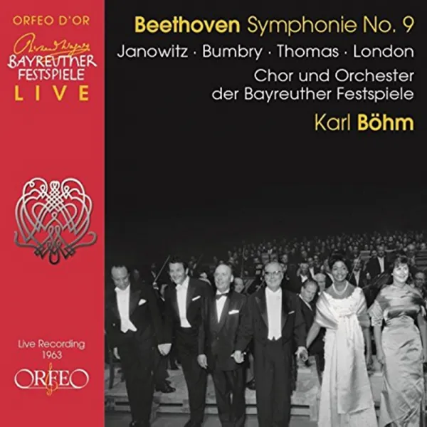 LUDWIG VAN BEETHOVEN - SYMPHONY NO.9 / KARL BOHM 베토벤 : 교향곡 9번 <합창> - 칼 뵘 1963년 바이로이트 페스티벌 개막 공연 실황 오스트리아수입반