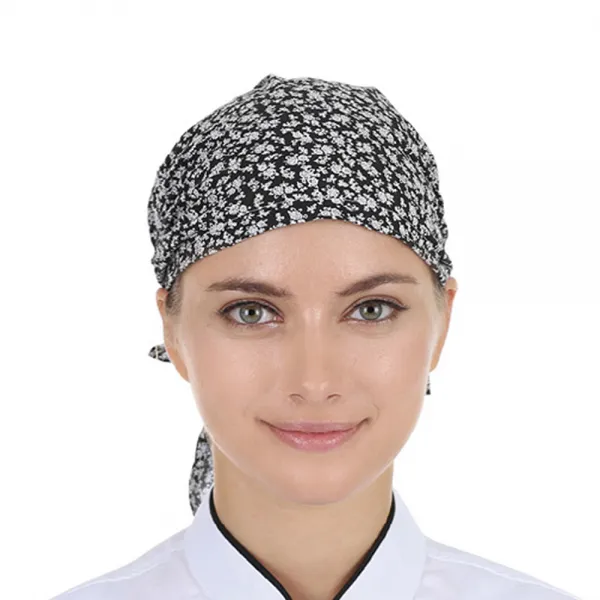 티팜 꽃프린팅 두건 C129 블랙 1개