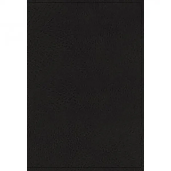 NKJV Single-Column Reference Bible Genuine Leather Black Red Letter Edition Comfort Print Leather Thomas Nelson