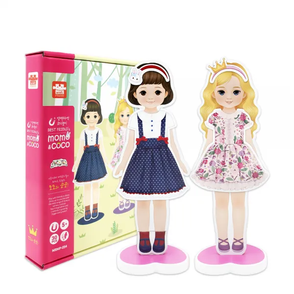 아리아띠 모모 And 코코 자석 코디놀이 혼합 색상