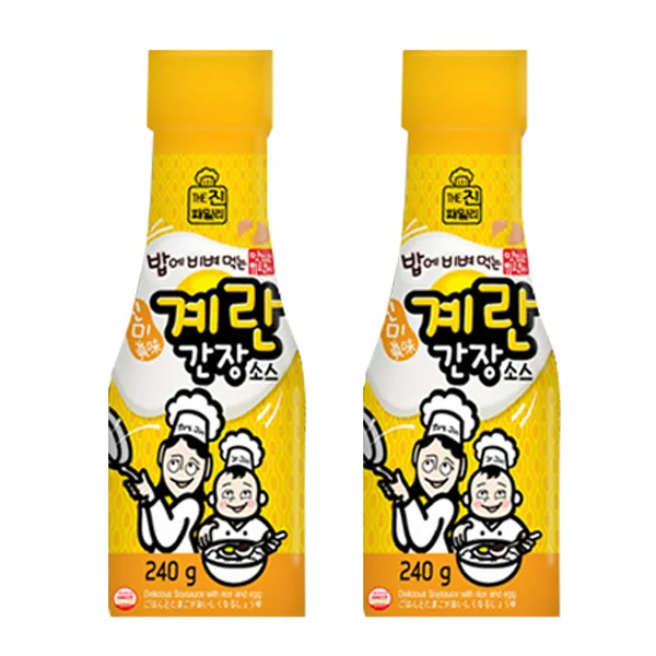 진패밀리 진미 계란 간장 소스, 240g, 2개입