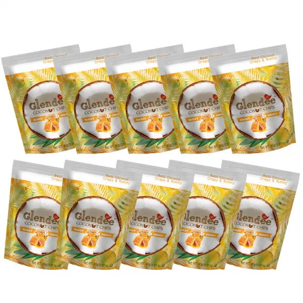 글렌디 코코넛칩 스윗 허니, 40g, 10개입