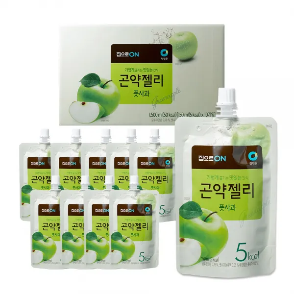 집으로온 곤약젤리 풋사과, 150ml, 10개입