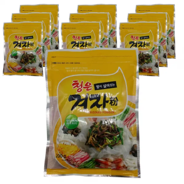 청은 겨자분, 200g, 10개입
