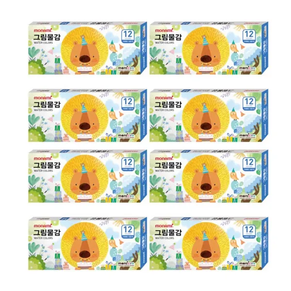 모나미 모니주 그림물감 남 8p, 12색
