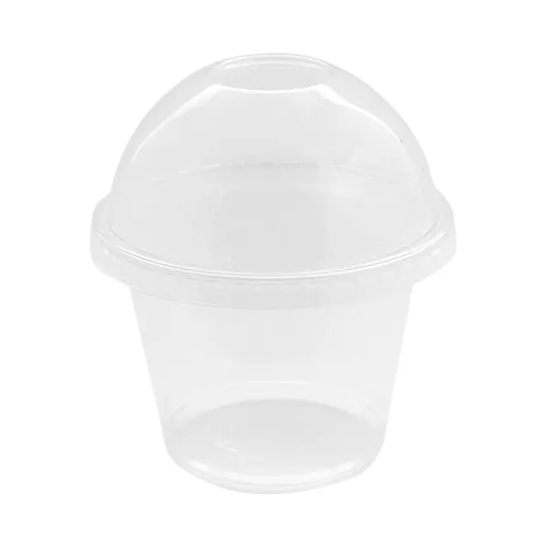 봄91 디저트컵 컵 + 뚜껑 돔형 타공 빙수타입 270ml 1개 100세트
