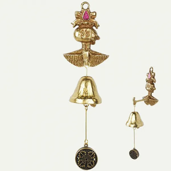 노블스 핸드메이드 황동 향기 현관문 종 황동복조리 하와이피치, 혼합 색상