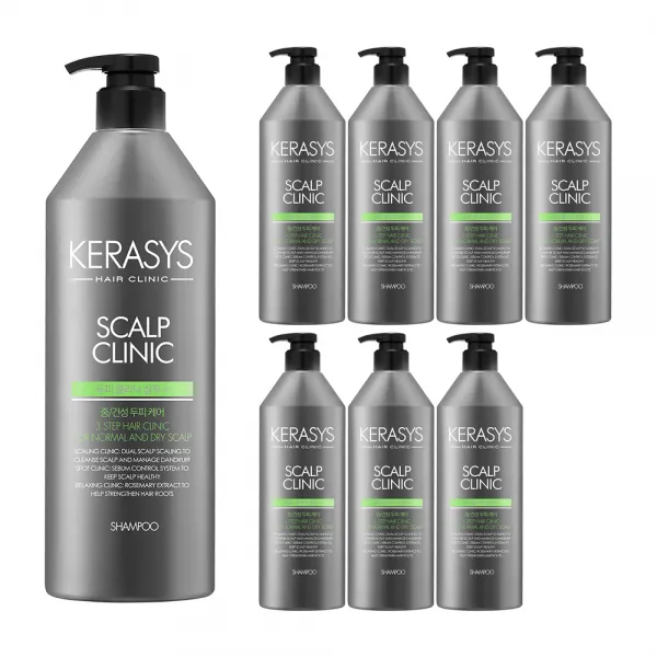 케라시스 두피 클리닉 샴푸 플러스, 750ml, 8개입