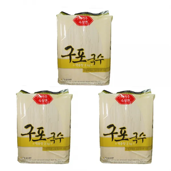 구포국수 소면 대용량 OPP, 3kg, 3개입