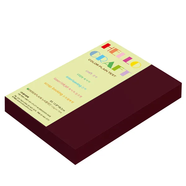 뉴씨플레인 종이문화 양면색상지 No.25 적갈색, 160매입