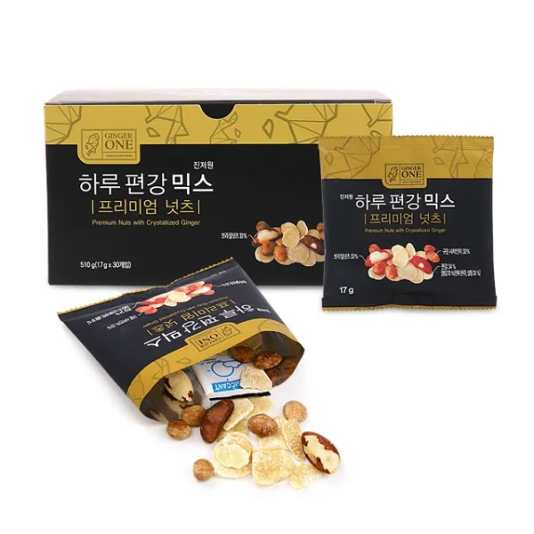 진저원 하루 편강 믹스 프리미엄 넛츠 17g 30개입