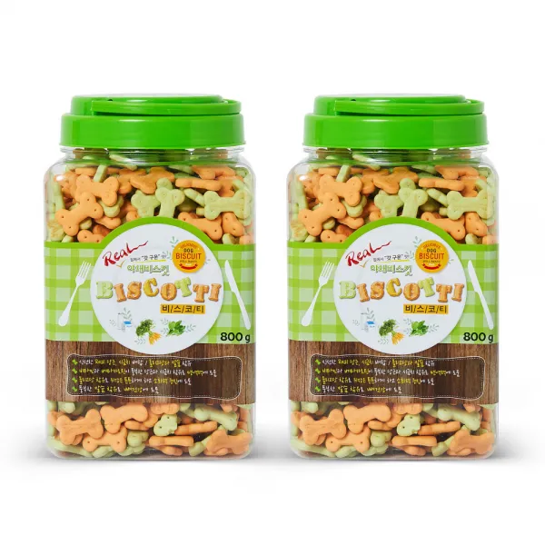 비스코티 애견비스켓 야채 2개