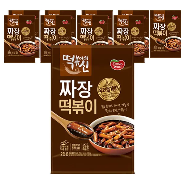 동원 떡볶이의신 짜장떡볶이 358g 10개입