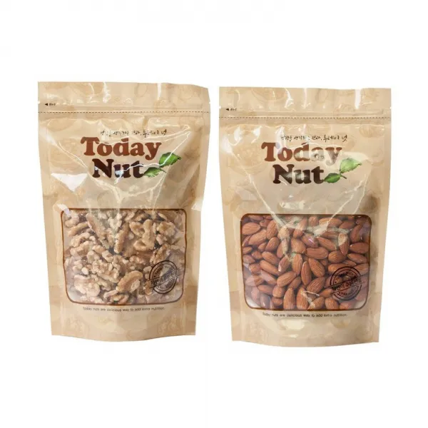 투데이넛 볶음아몬드 300g + 호두 250g, 1세트