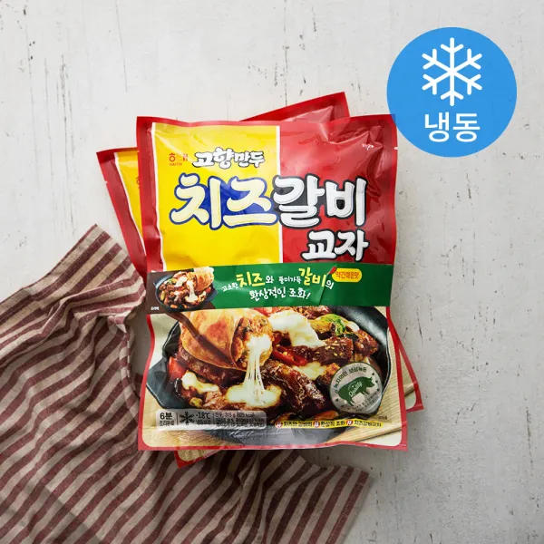고향만두 치즈갈비교자 냉동 315g 2개