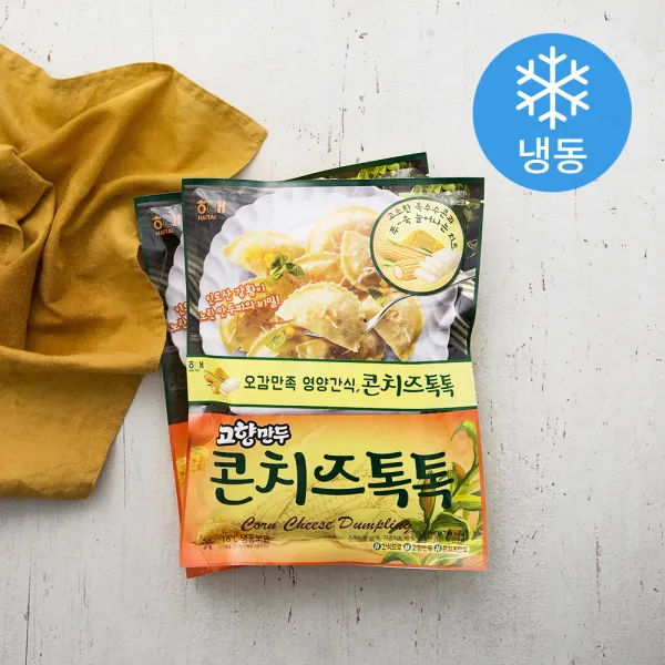 고향만두 콘치즈톡톡 냉동 380g 2개