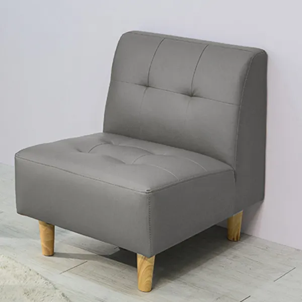 에보니아 포니 1인 소파의자 Pu인조가죽 그레이