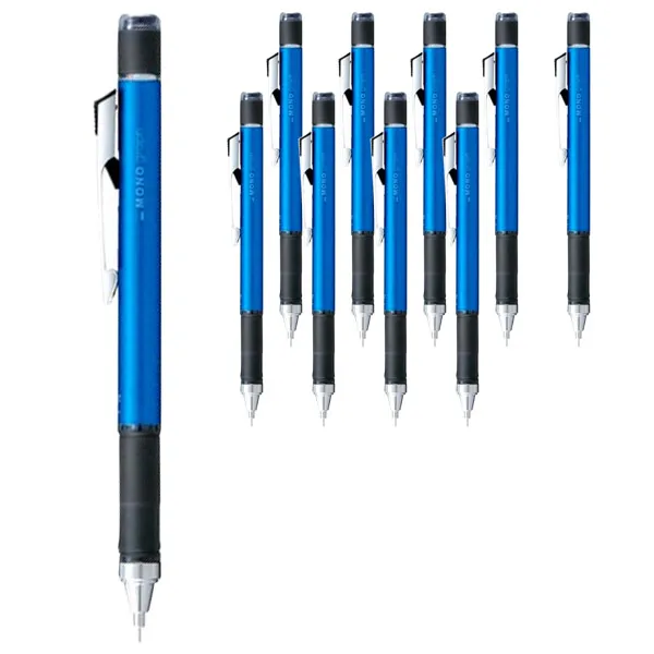 톰보우 모노그래프 그립 샤프 라이트블루 0.5mm 10개입