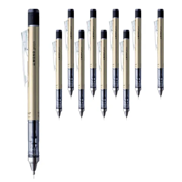 톰보우 모노그래프 샤프 골드메탈, 0.5mm, 10개입