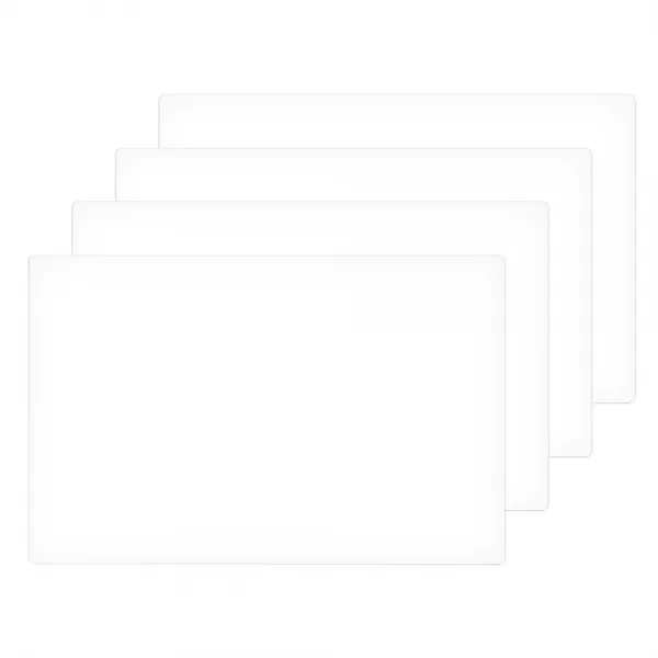 마그피아 자석 미니 메모보드 백색 4p, 4개, 고무자석,PVC,PET필름
