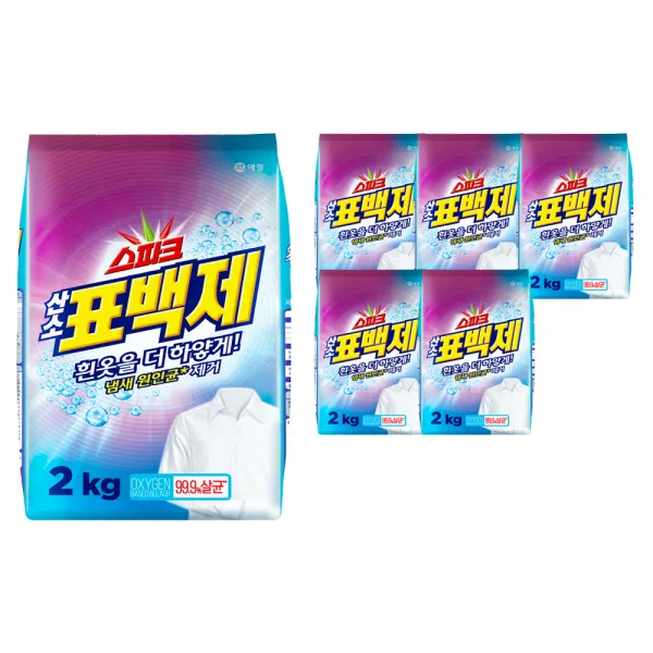 스파크 산소표백제 리필, 2kg, 6개