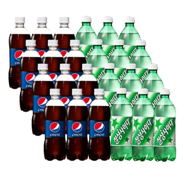 펩시 콜라 업소용 500ml x 12p + 칠성사이다 업소용 500ml x 12p, 1세트