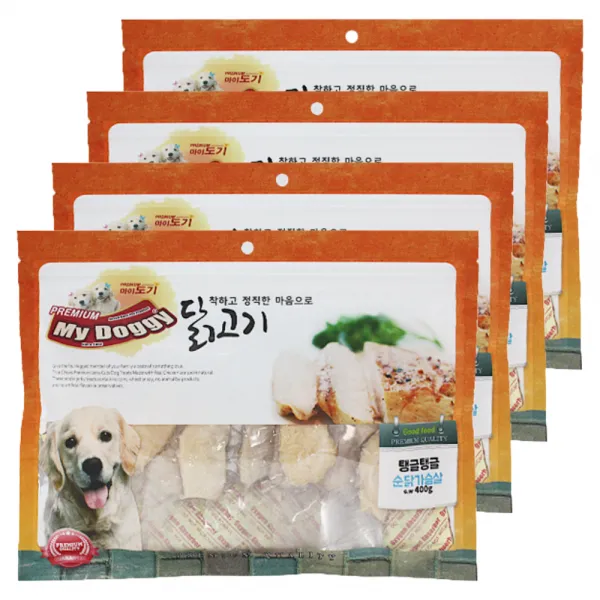 마이도기 프리미엄 강아지간식 400g, 순닭가슴살맛, 4개입