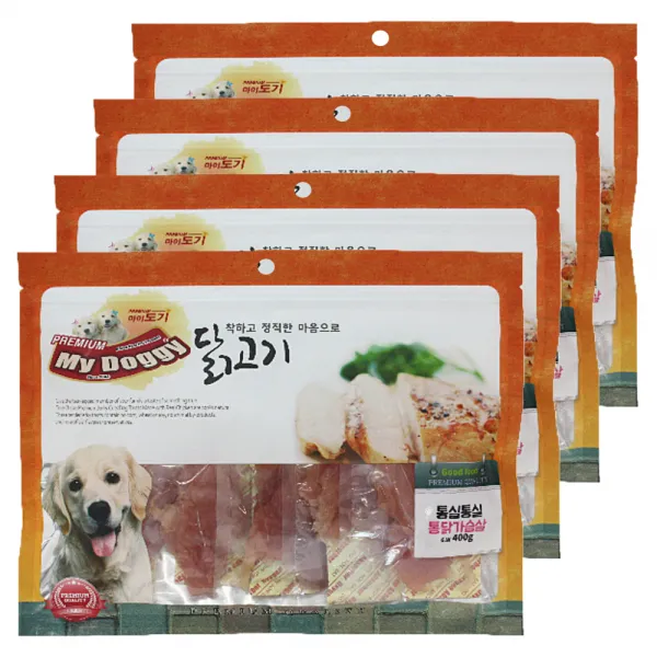 마이도기 프리미엄 강아지간식 400g, 통닭가슴살맛, 4개입