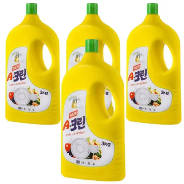 창우 에이크린 주방세제, 3kg, 4개입